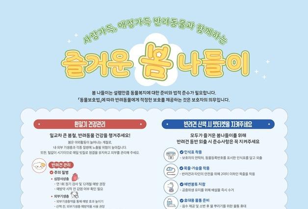 봄철 반려동물 건강 관리 어떻게…"산책 전 구충·예방접종 필수"