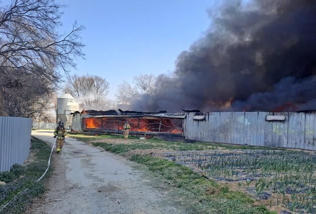 부안 양계장 화재, 3시간20분 만에 완진…피해 규모 조사(종합)