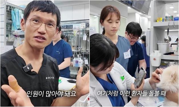 "동물보다 사람이 더 많다"…동물병원 영상에 공감 쏟아진 이유