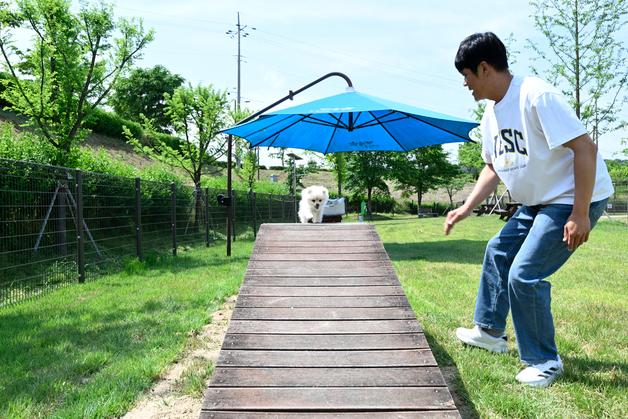 남원시 '전북1호' 반려견 놀이터 이전·확장 개장…악취·소음 해결