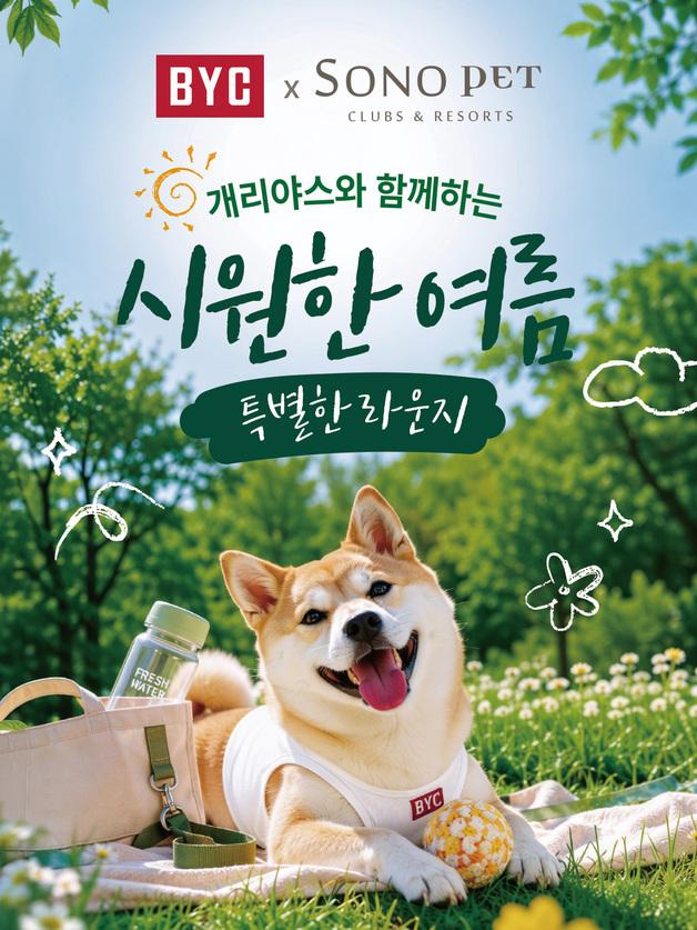 "개리야스 입고 호캉스 즐기개~"…BYC, 소노펫과 여름 이벤트
