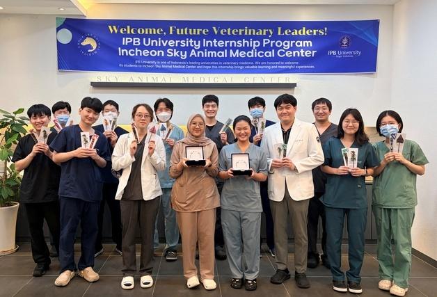 인천SKY동물메디컬센터, 인도네시아 IPB 수의대생 한국 첫 인턴십