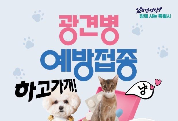 전남광주, 내달 16~30일 광견병 예방 접종…비용 5000원 