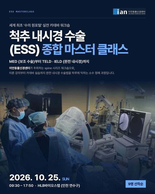 최소 절개로 반려동물 척추 치료…'내시경 수술' 클래스 열린다